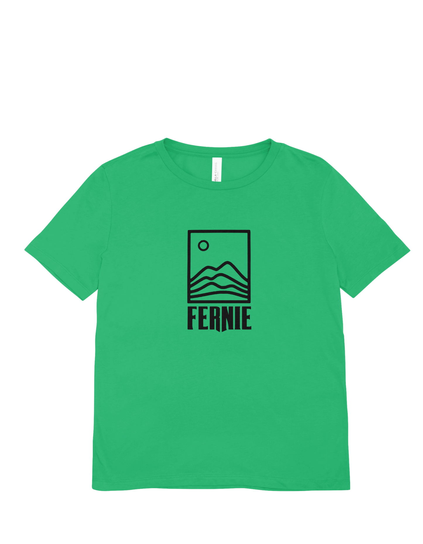 Fernie Mountain and Moon Short sleeve shirt