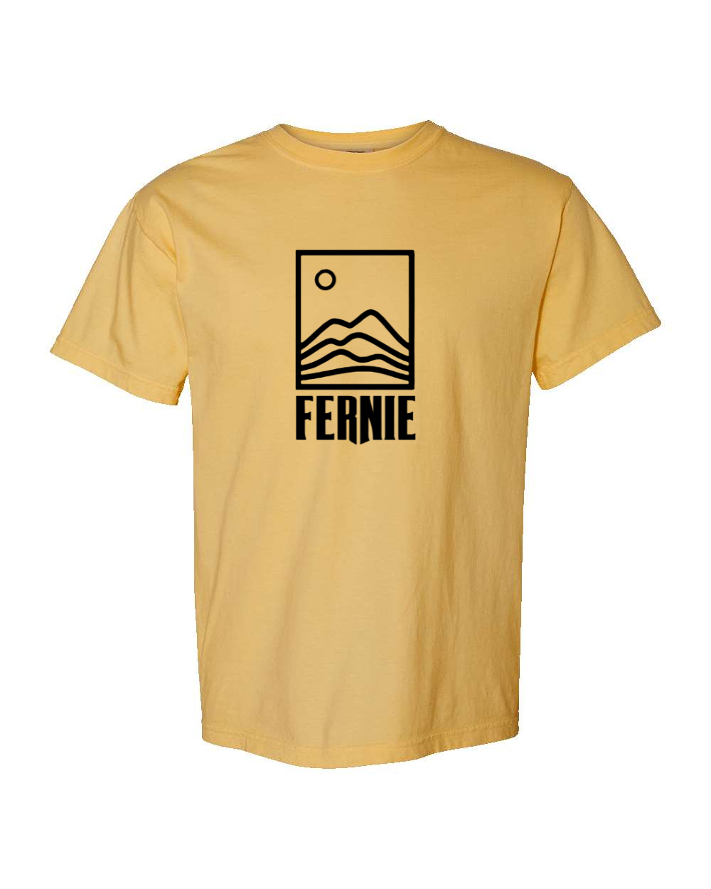 Mountain and moon Fernie t-shirt