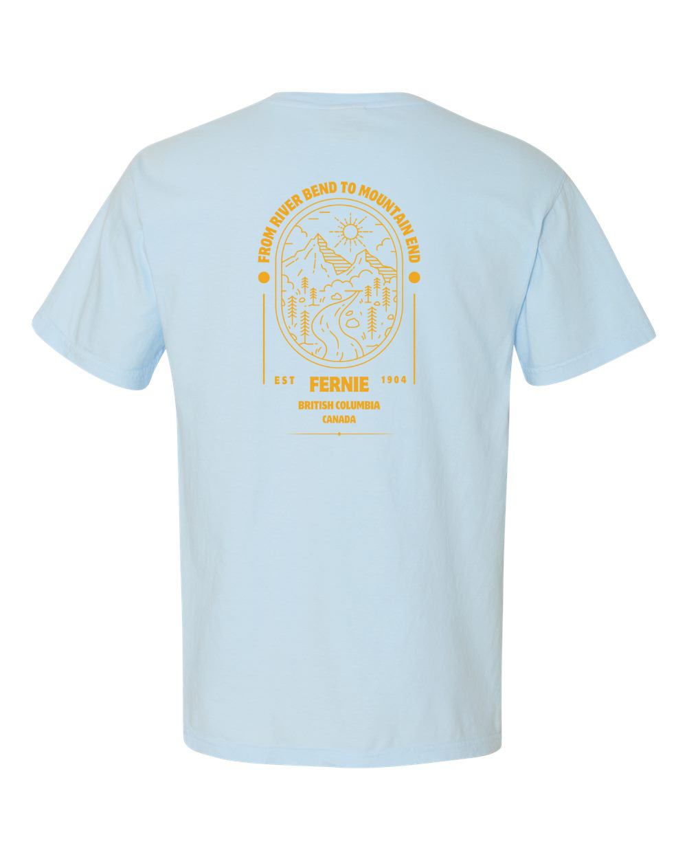 River bend Yellow Fernie T-shirt