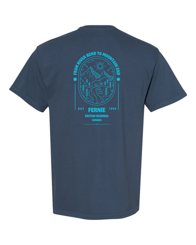 River bend Blue Fernie T-shirt