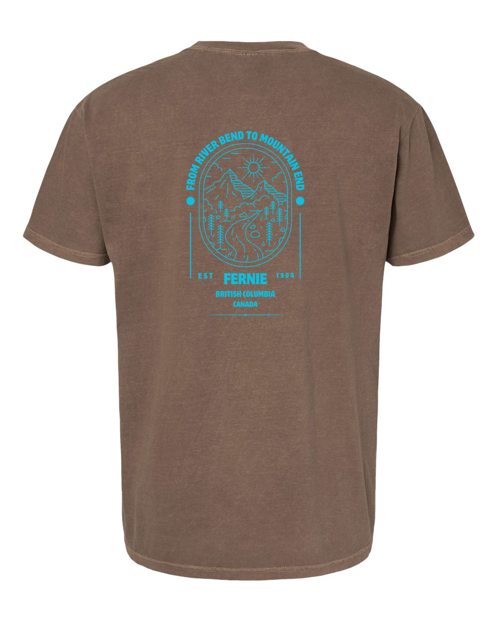River bend Blue Fernie T-shirt